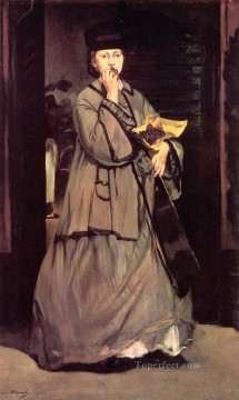  Manet Lienzo - El cantante callejero Realismo Impresionismo Edouard Manet